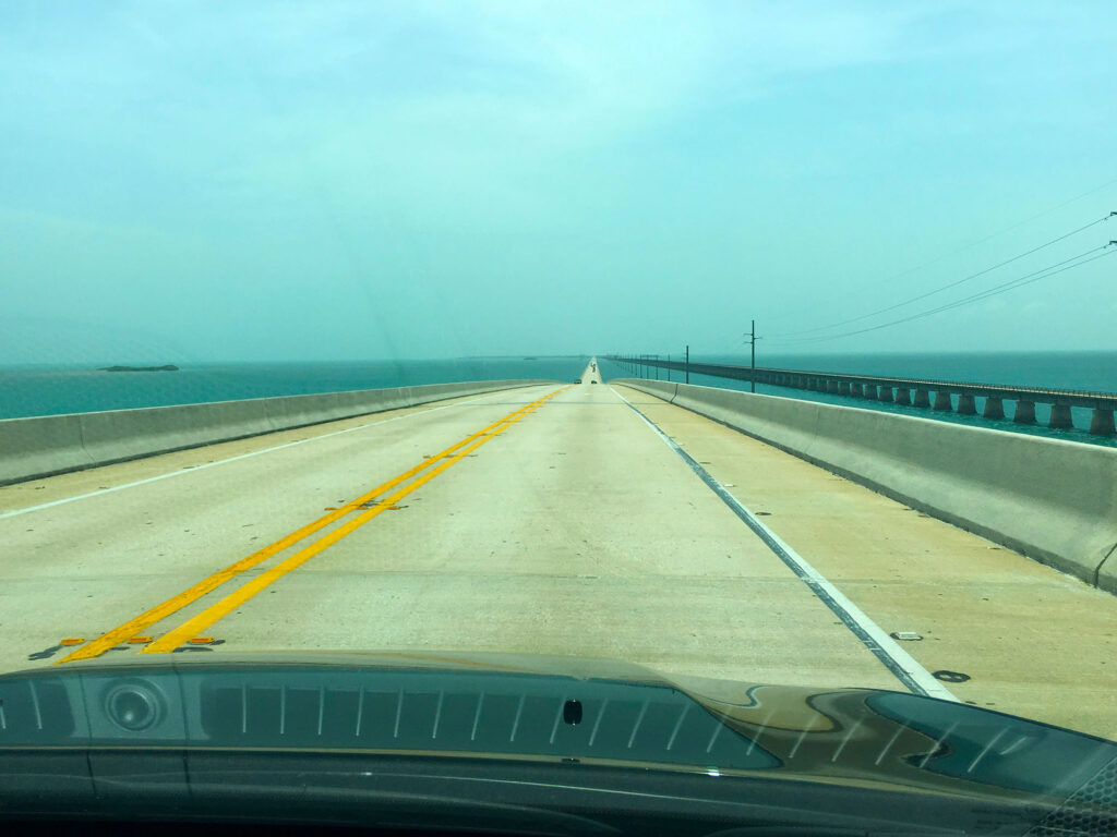 Road to Key West across Seven Mile Bridge