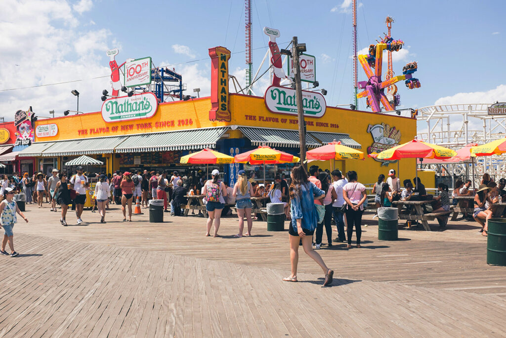 Famous Nathan's Hot Dogs