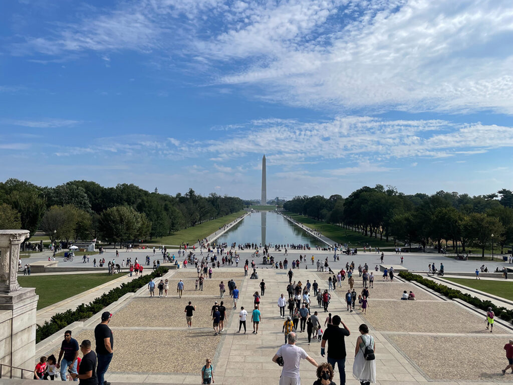 Abraham Lincoln's view Washington DC