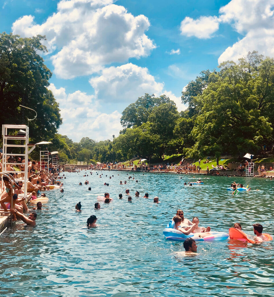 Swimming in Barton Springs Pool