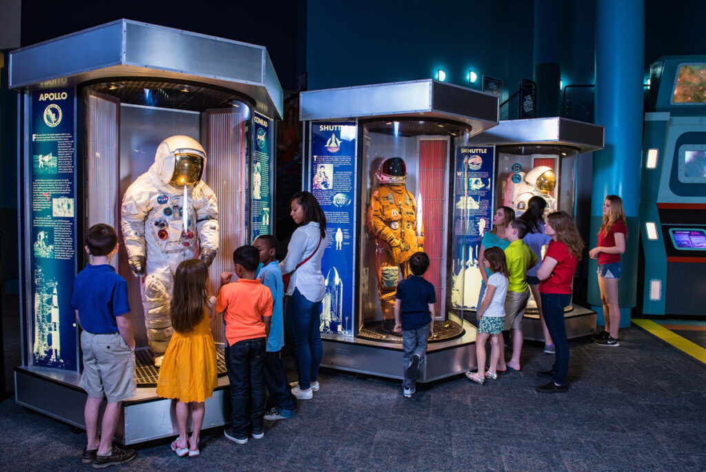 Astronaut exhibit at Space Center, Houston