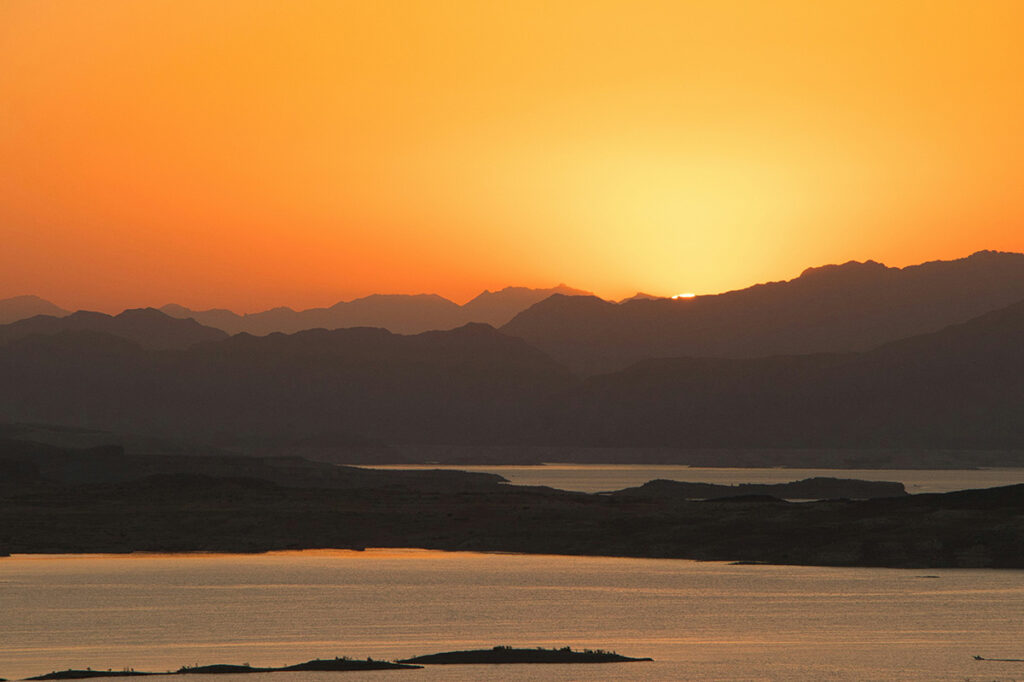 Lake Mead at sunset