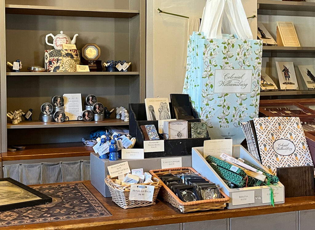 Colonial Williamsburg gift store