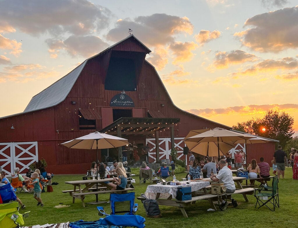 A great afternoon picnic at Arrington Vineyards