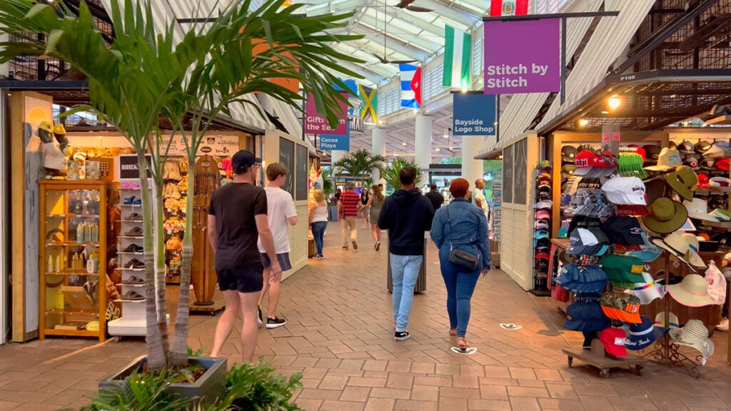 Shopping at Bayside Marketplace