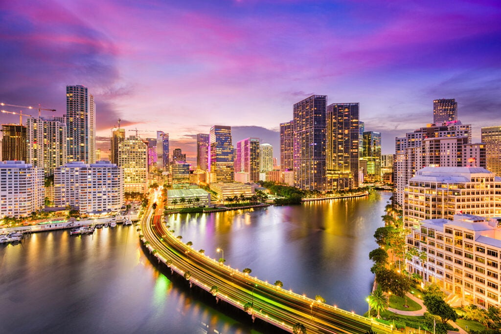 Biscayne Bay at dusk